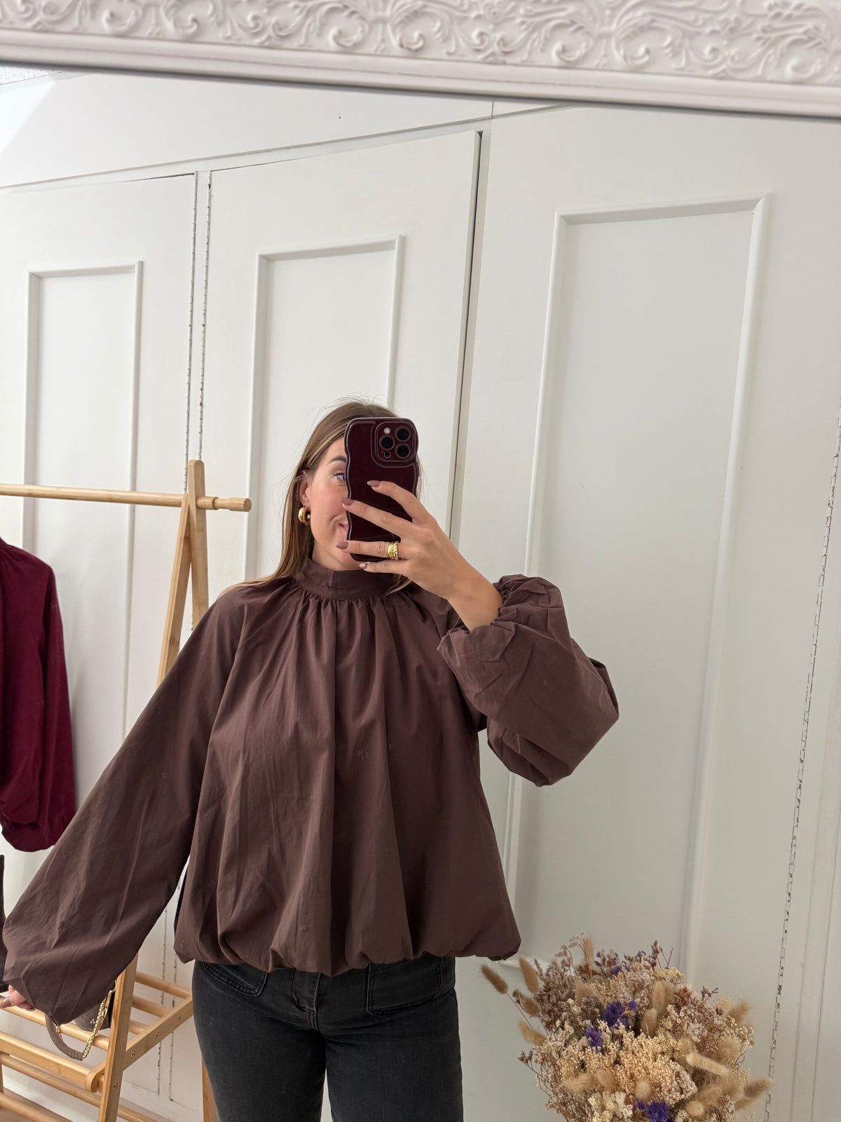 Blouse Mahé chocolat
