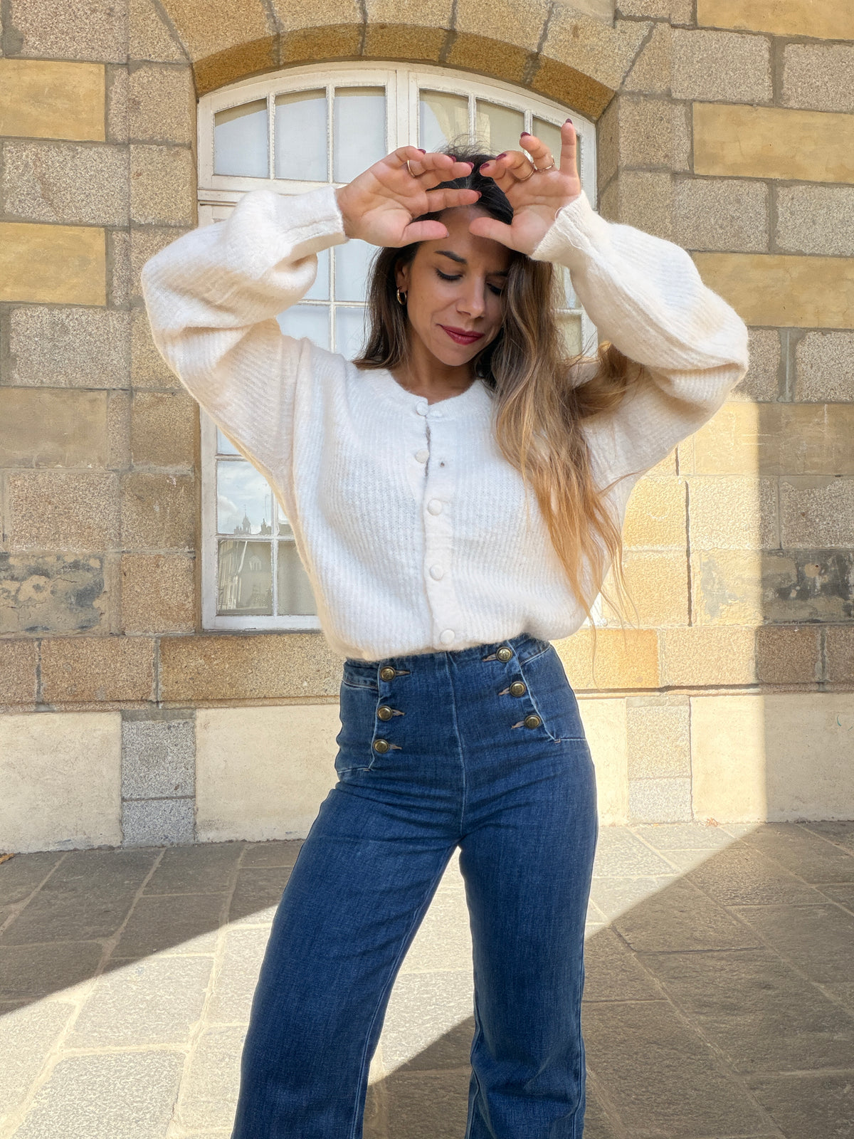 Cardigan Lise Ecru
