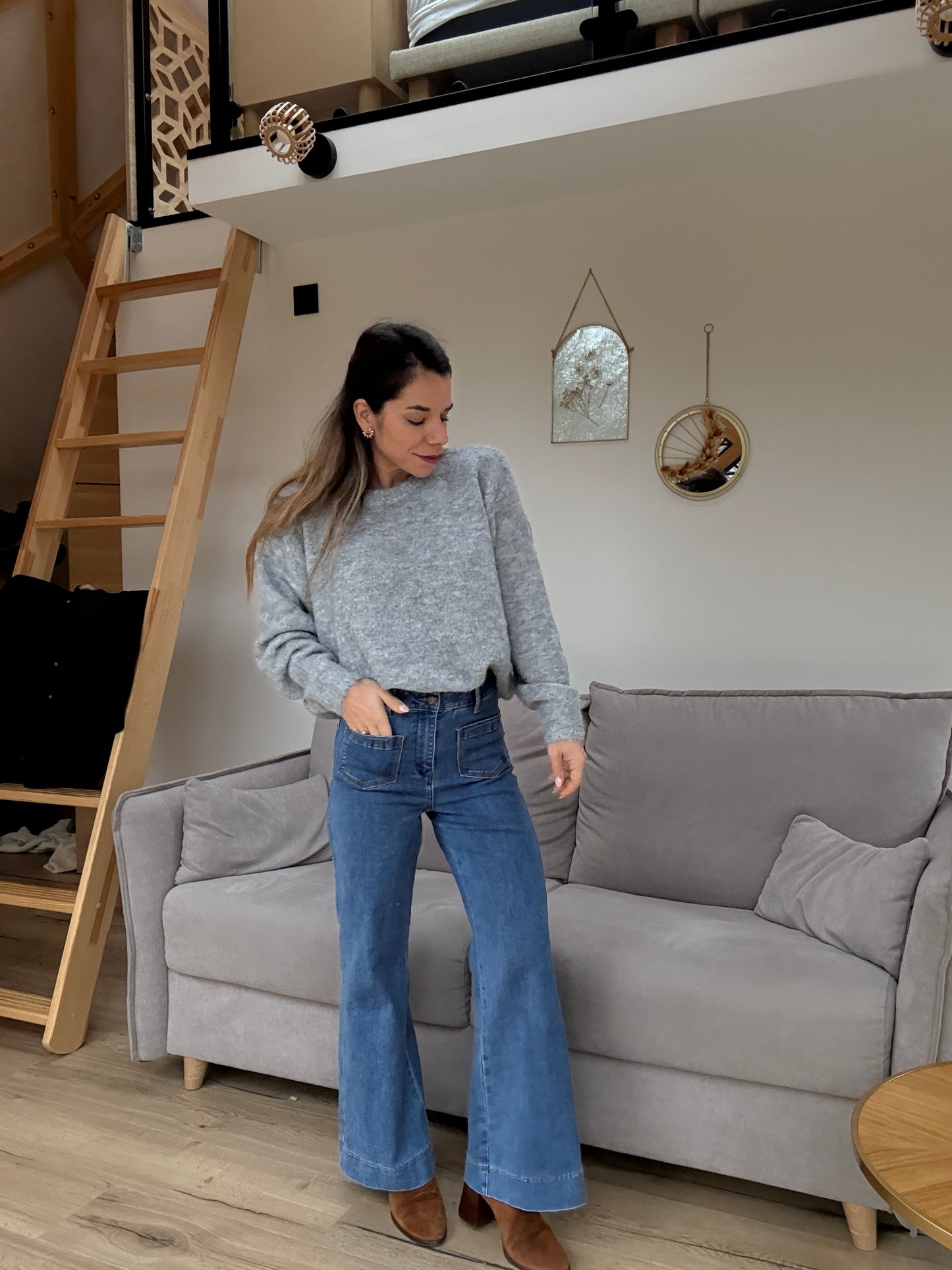 Pull Louise gris