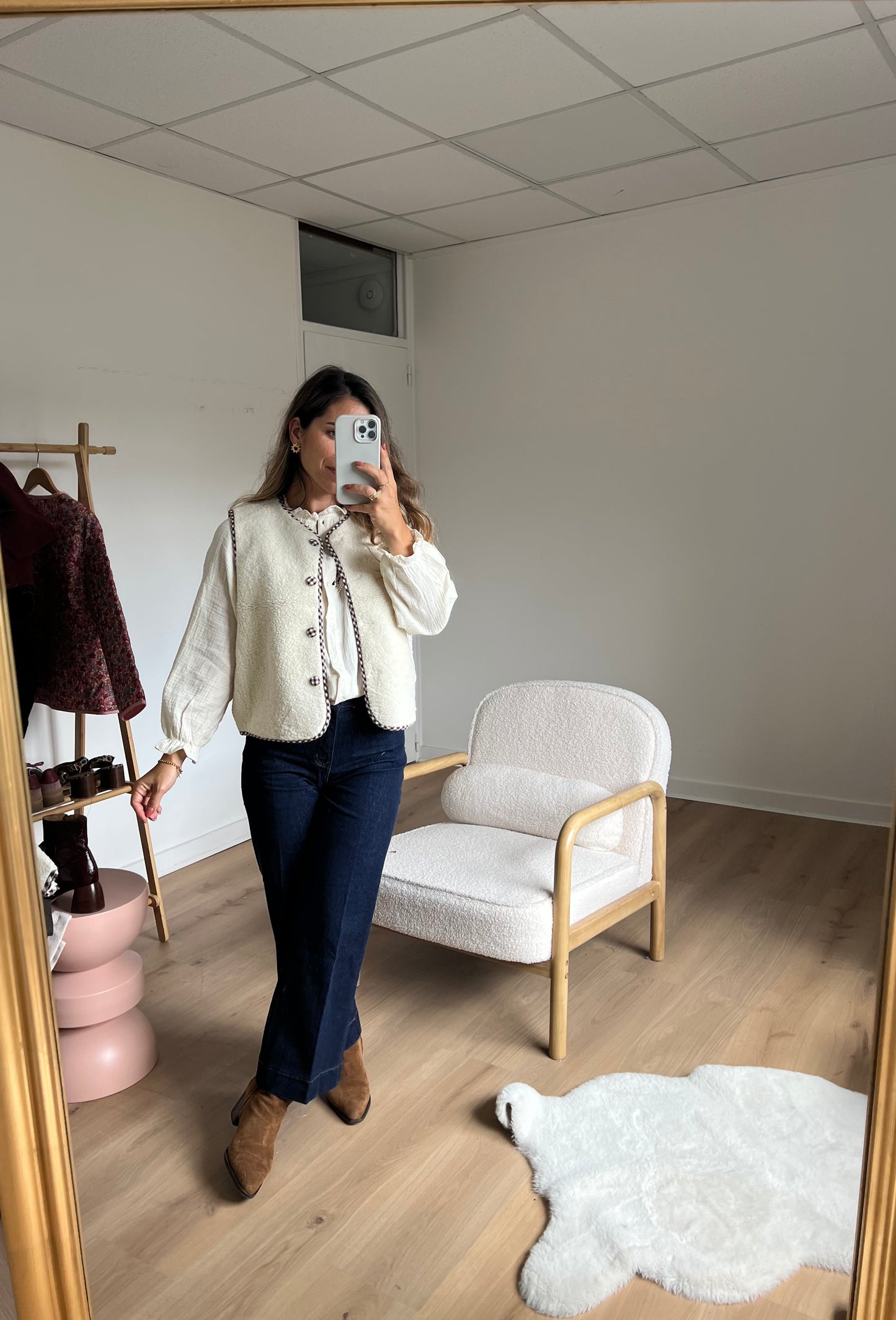 Gilet berger vichy Colette