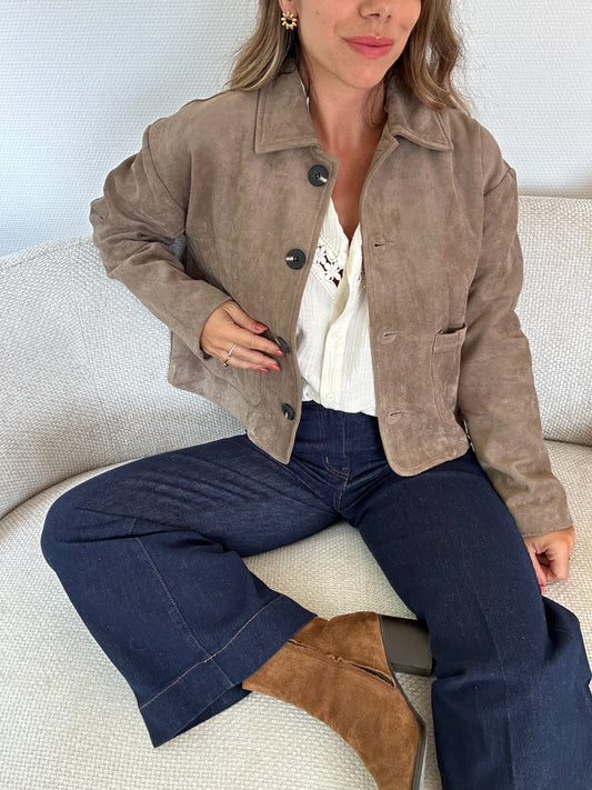 Veste effet suédine Thelma