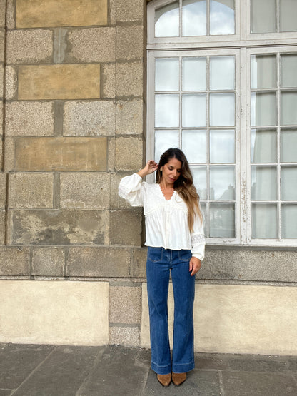 Blouse écrue Iris