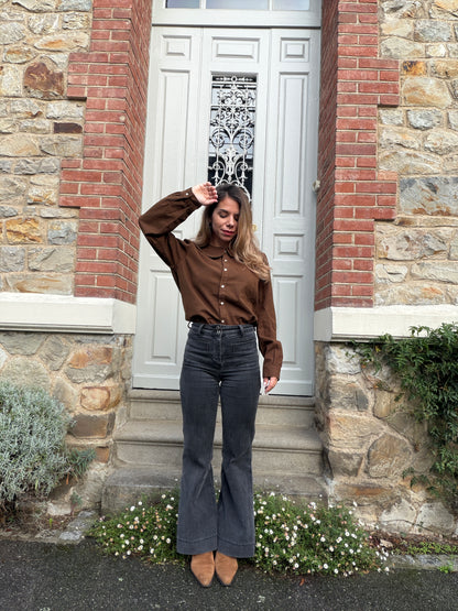Blouse chocolat Jena