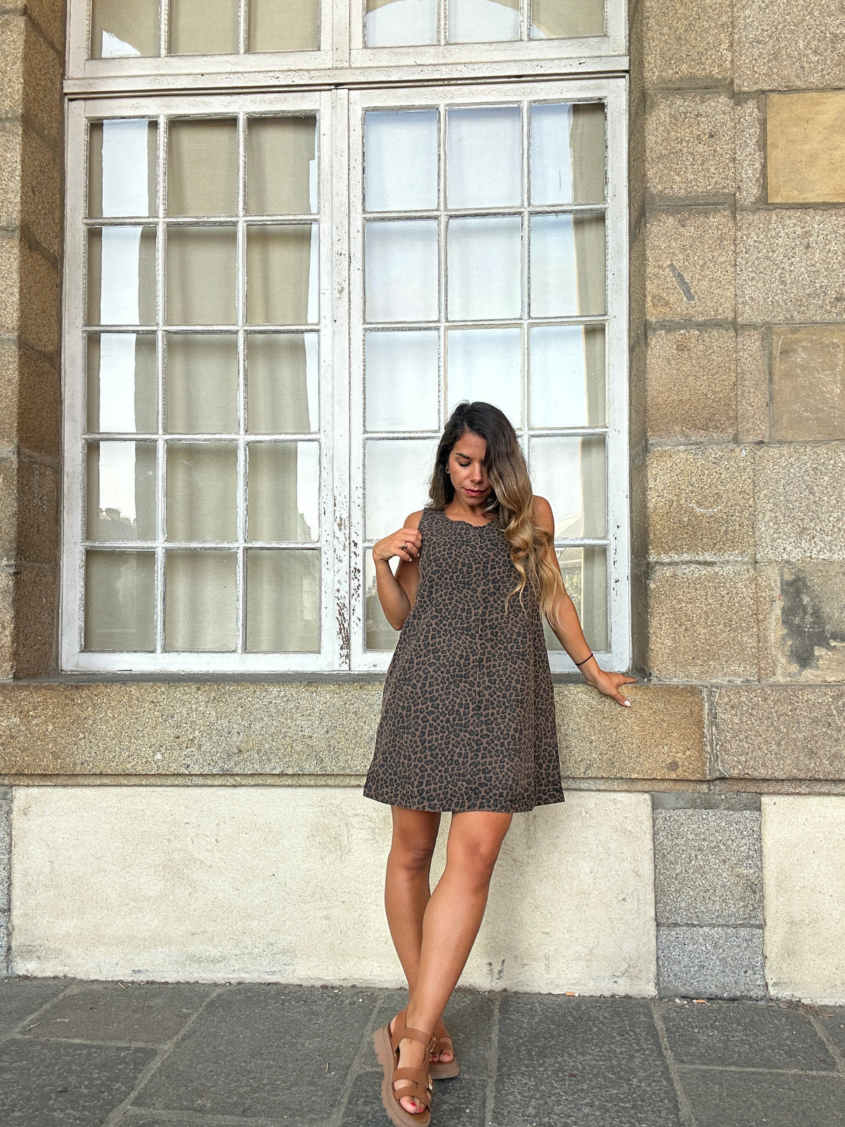 Robe Léa léopard