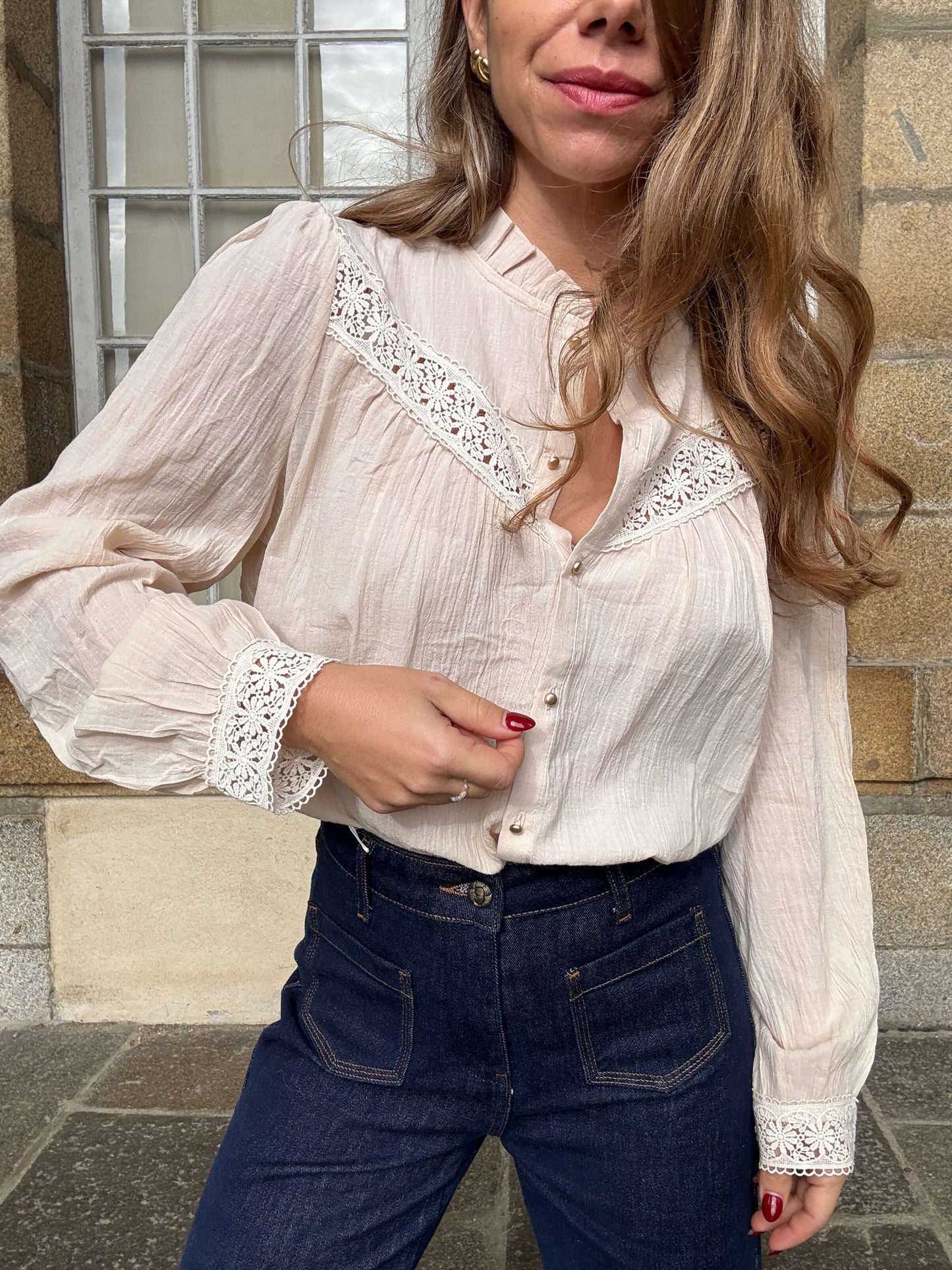 Blouse écrue Camelia