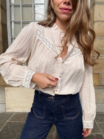 Blouse écrue Camelia