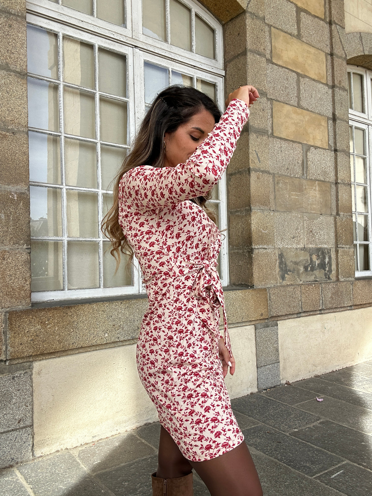 Robe courte à noeud Coline