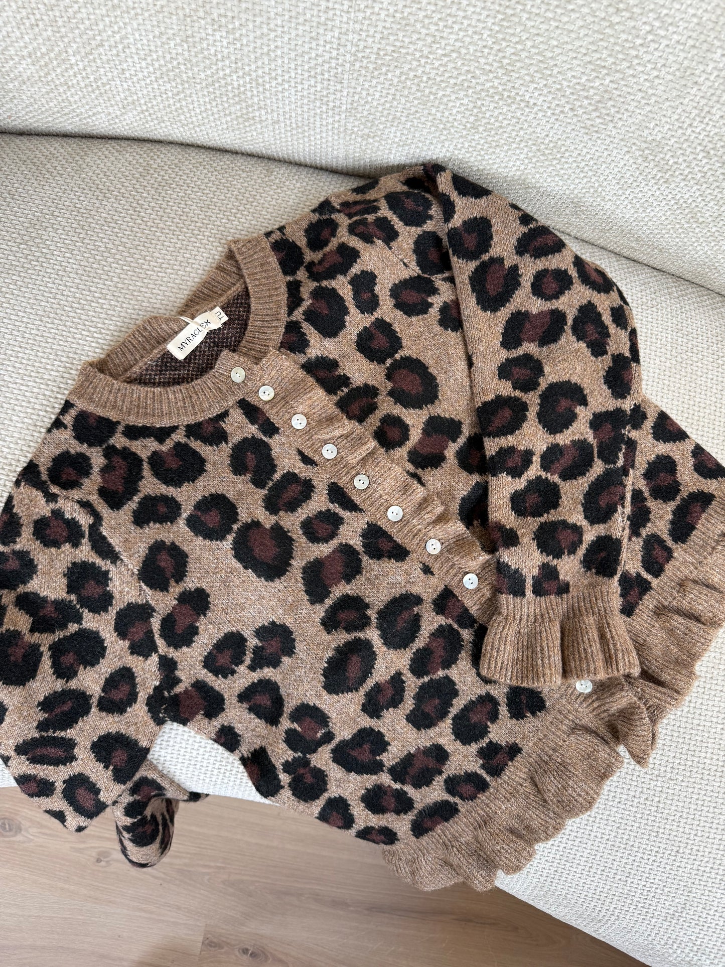 Cardigan Maxine léopard