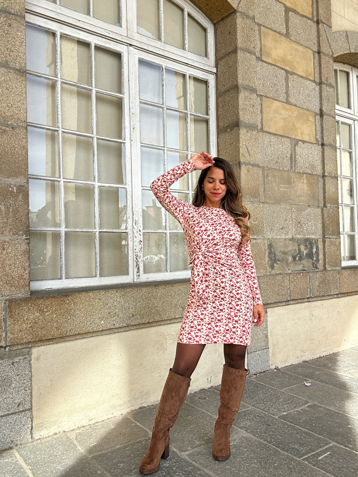 Robe courte à noeud Coline