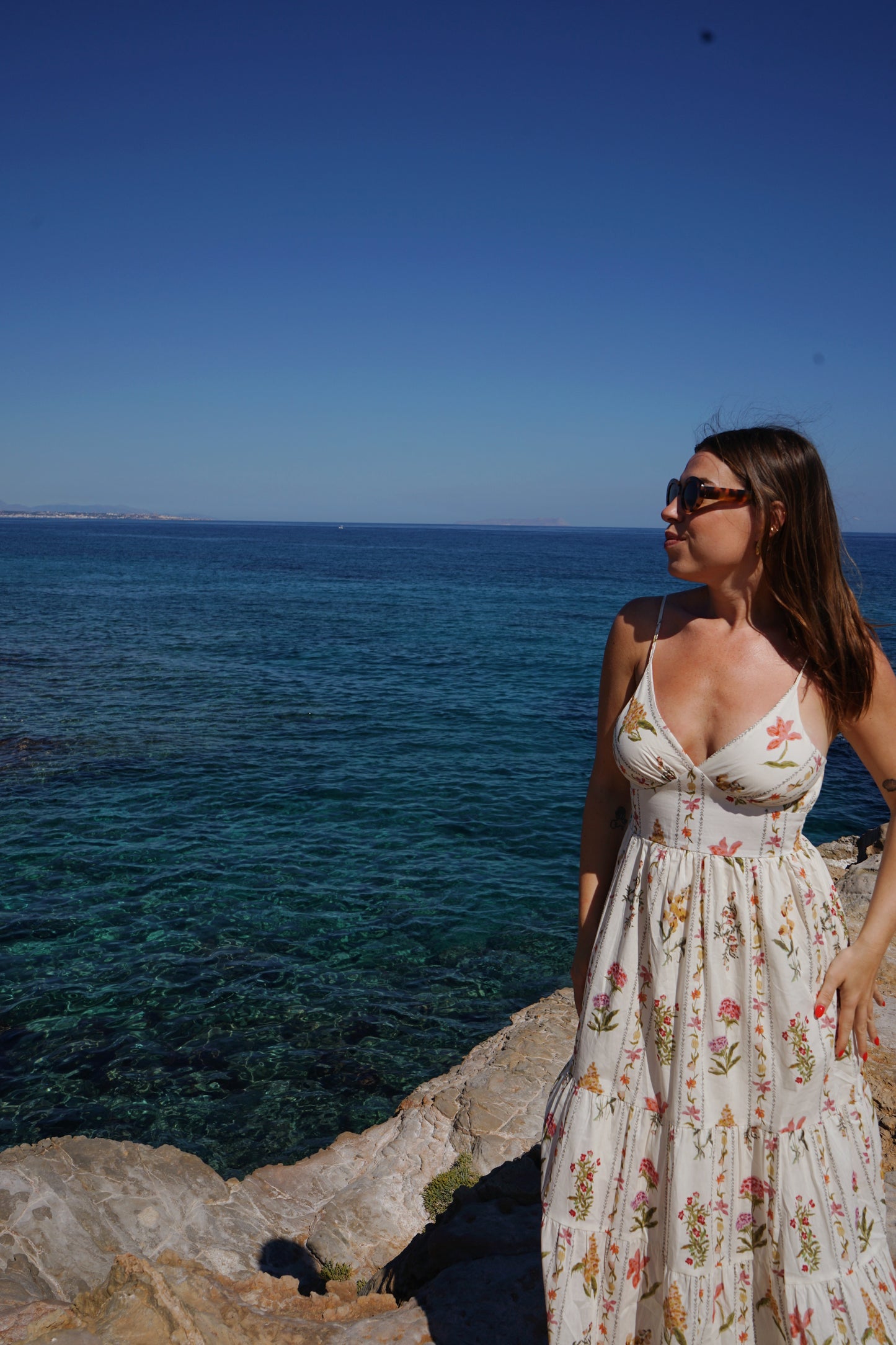 Robe longue fleurie Flora