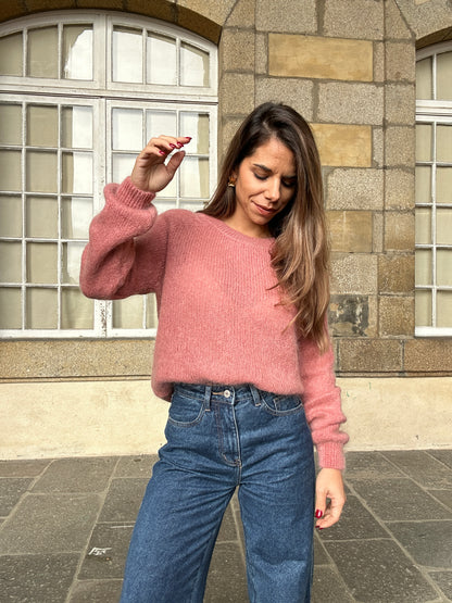 Pull Anna vieux rose