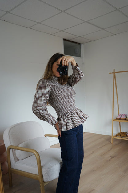 Blouse à carreaux Laura