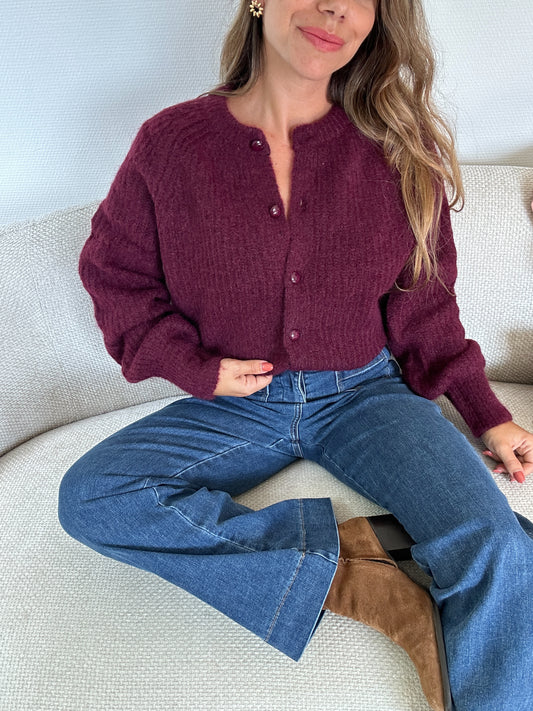 Cardigan Bordeaux Irène