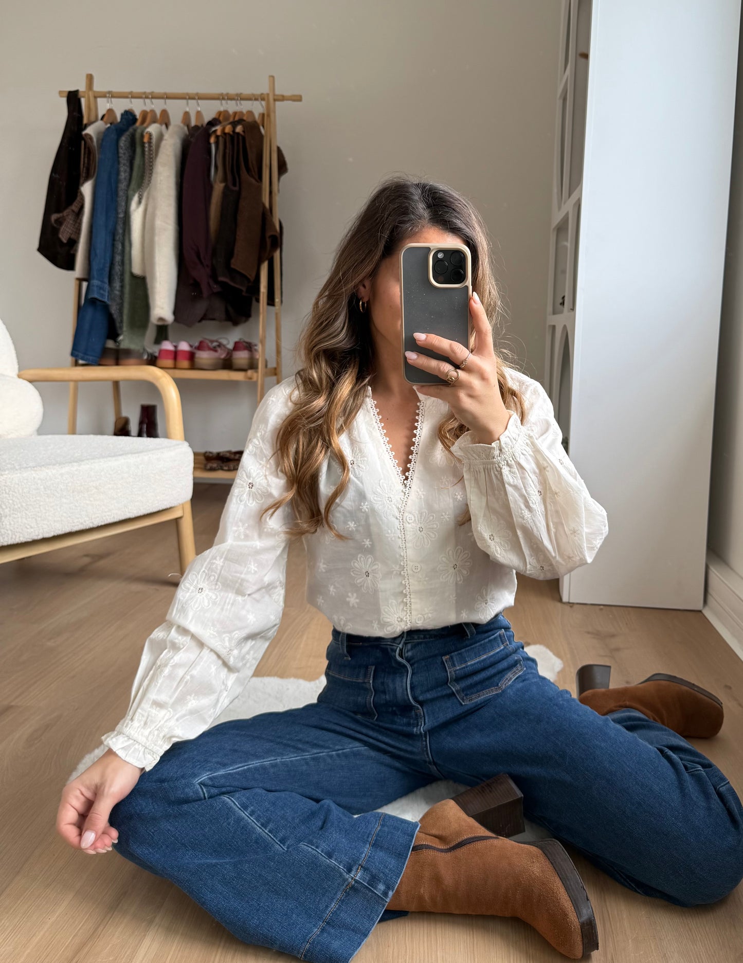 Blouse brodée Amaya