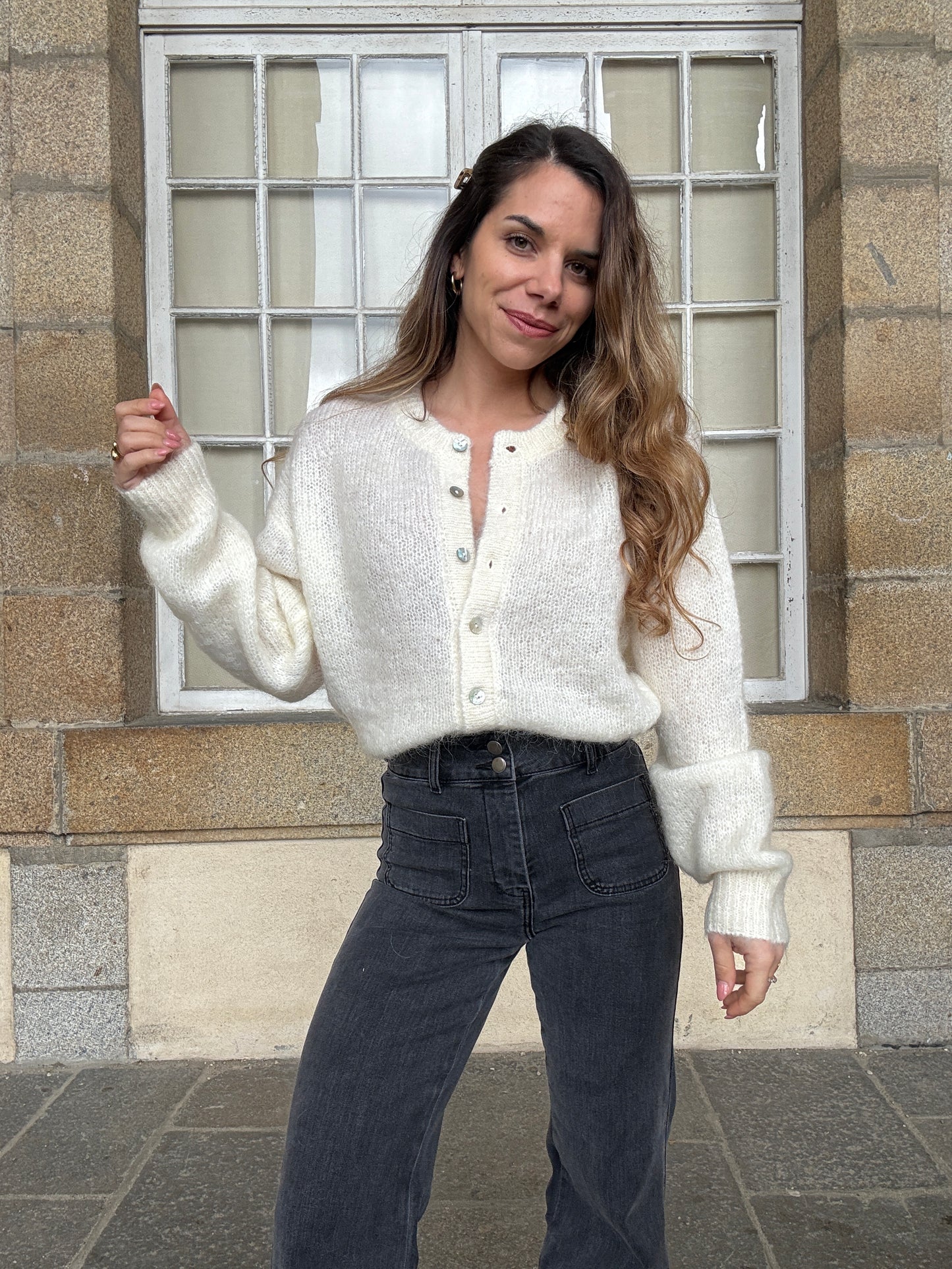 Cardigan Garance écru