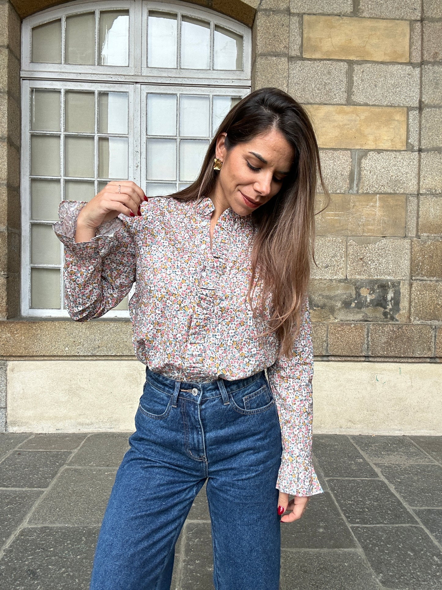 Blouse à fleurs Jeanne