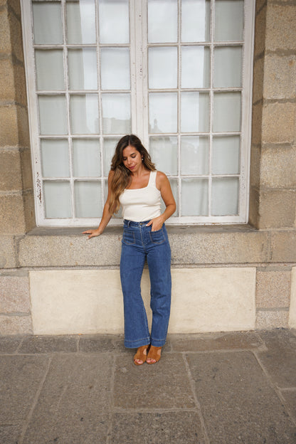 Top Lise écru