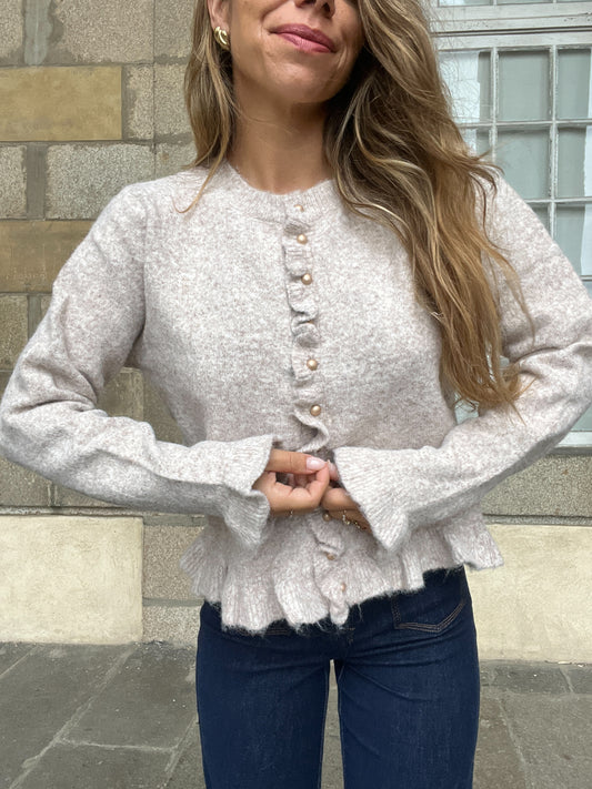 Cardigan Maxine taupe