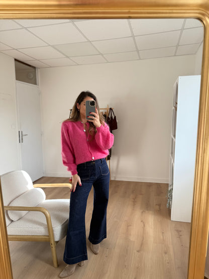 Maille en laine Bianca rose bonbon