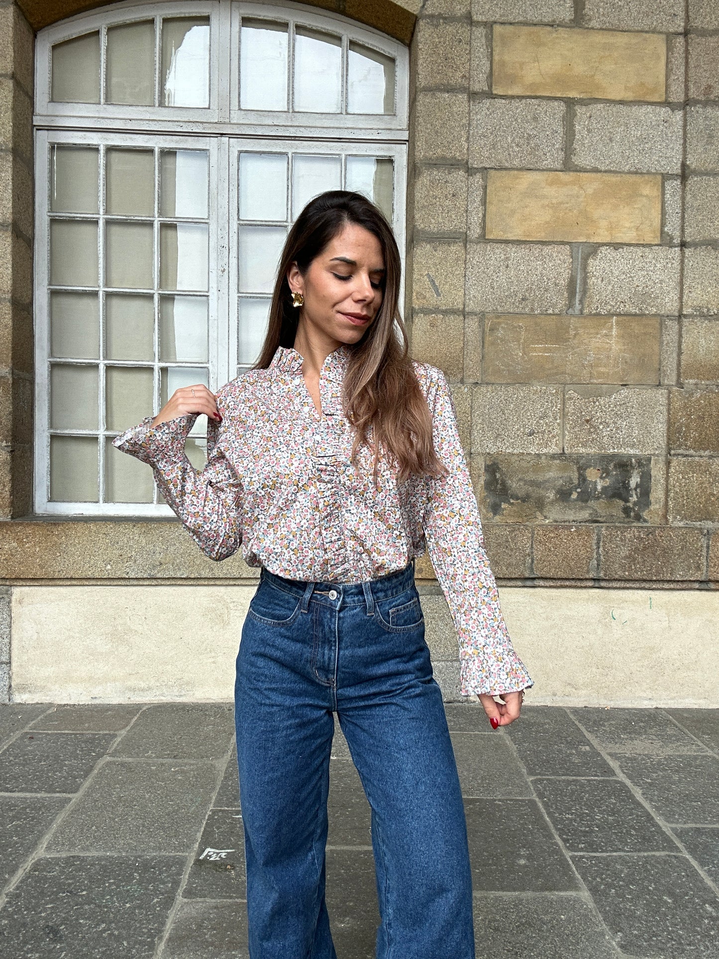 Blouse à fleurs Jeanne