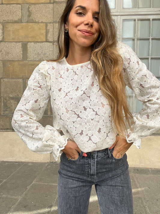 Blouse brodée Laura