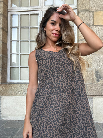 Robe Léa léopard