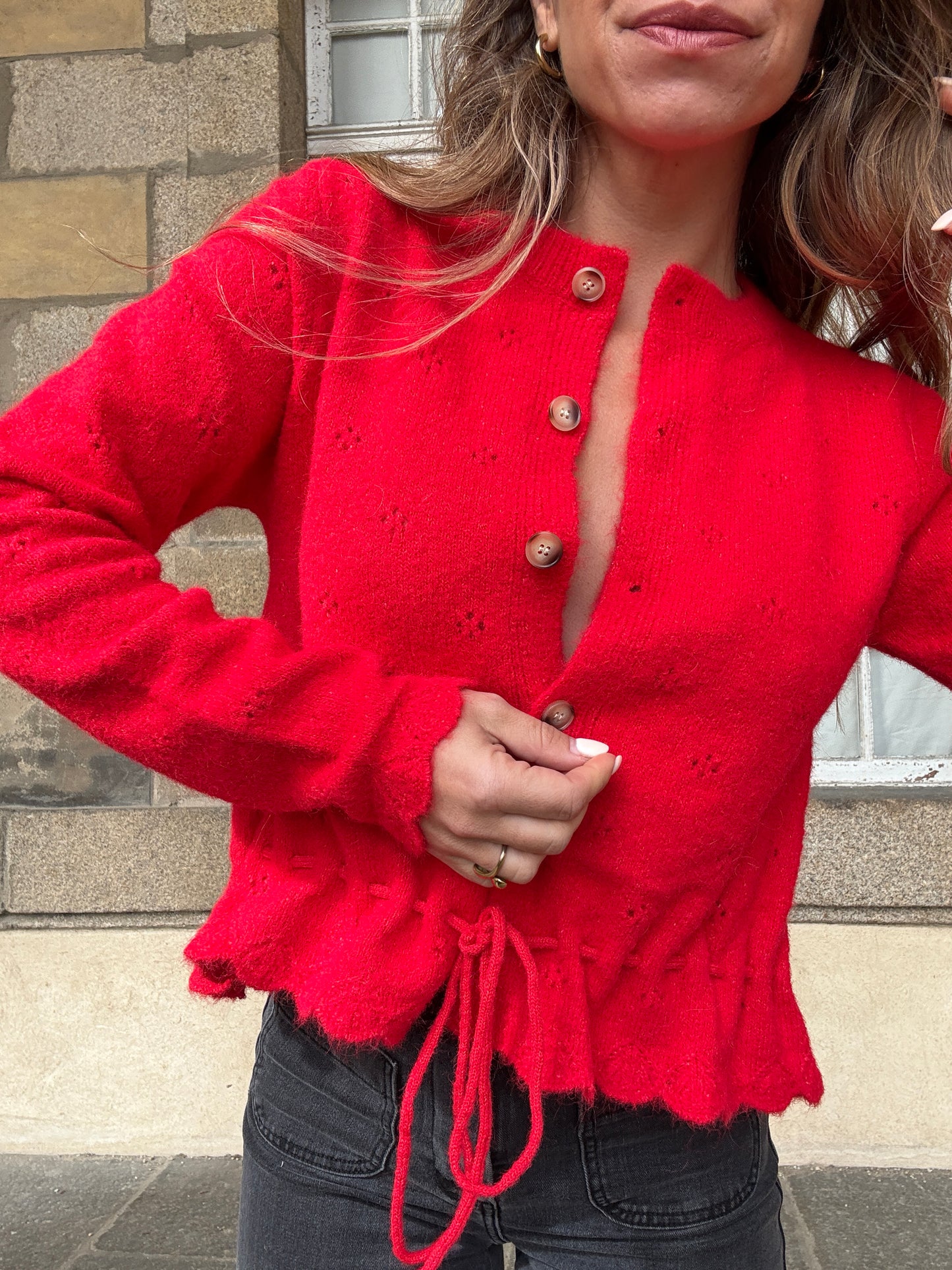 Cardigan Emma rouge