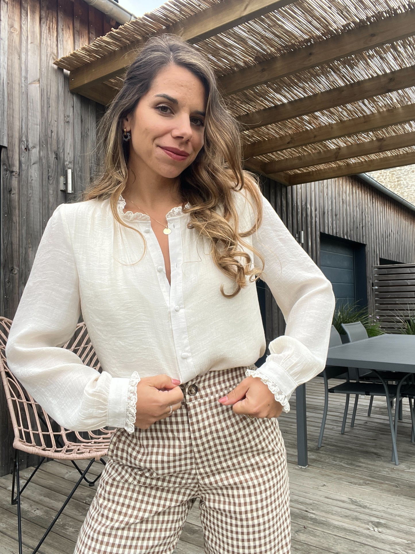 Blouse beige Catherine