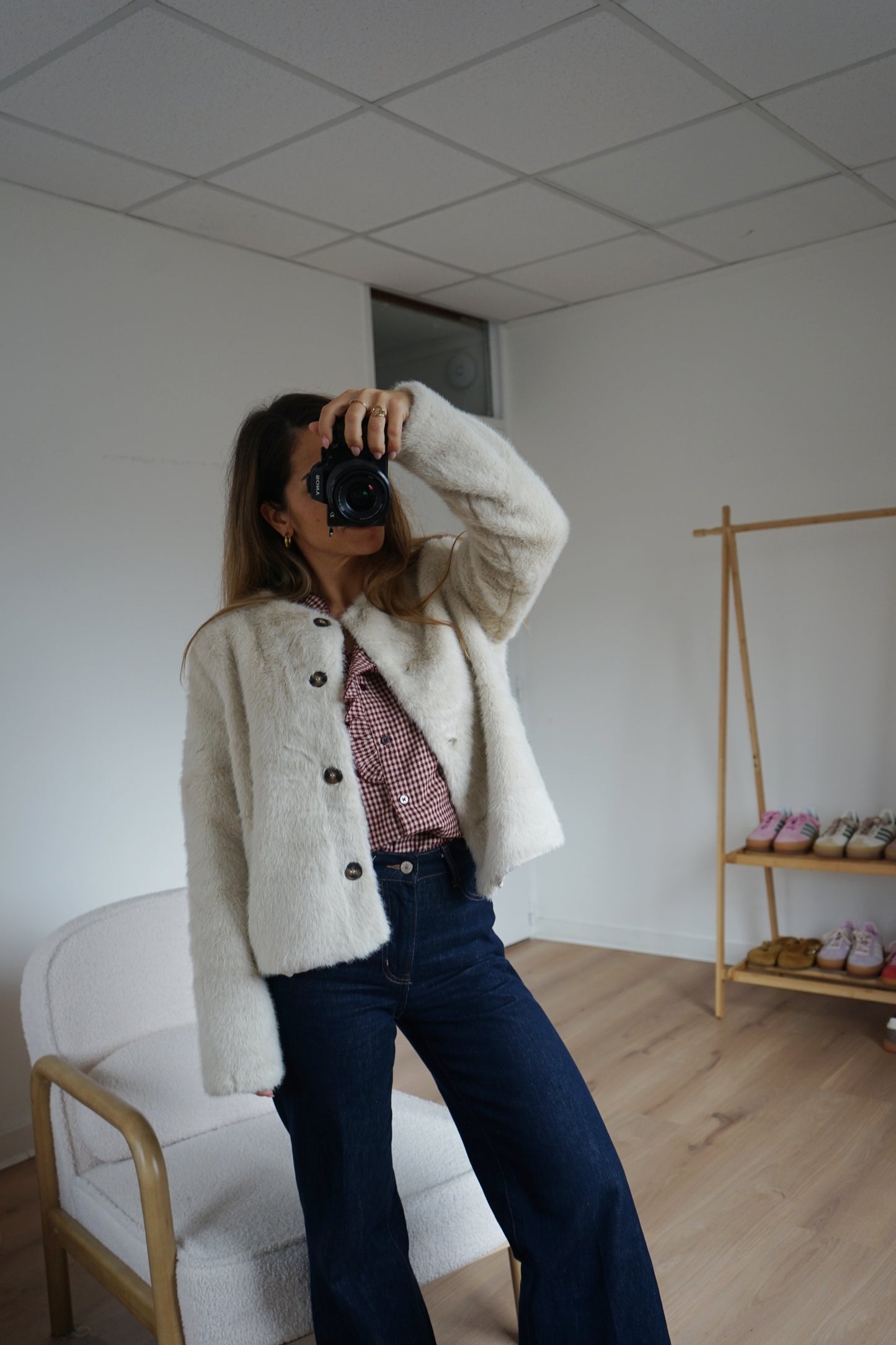 Veste en fausse fourrure Charlotte