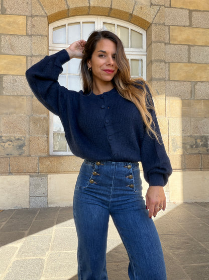 Cardigan Lise bleu marine