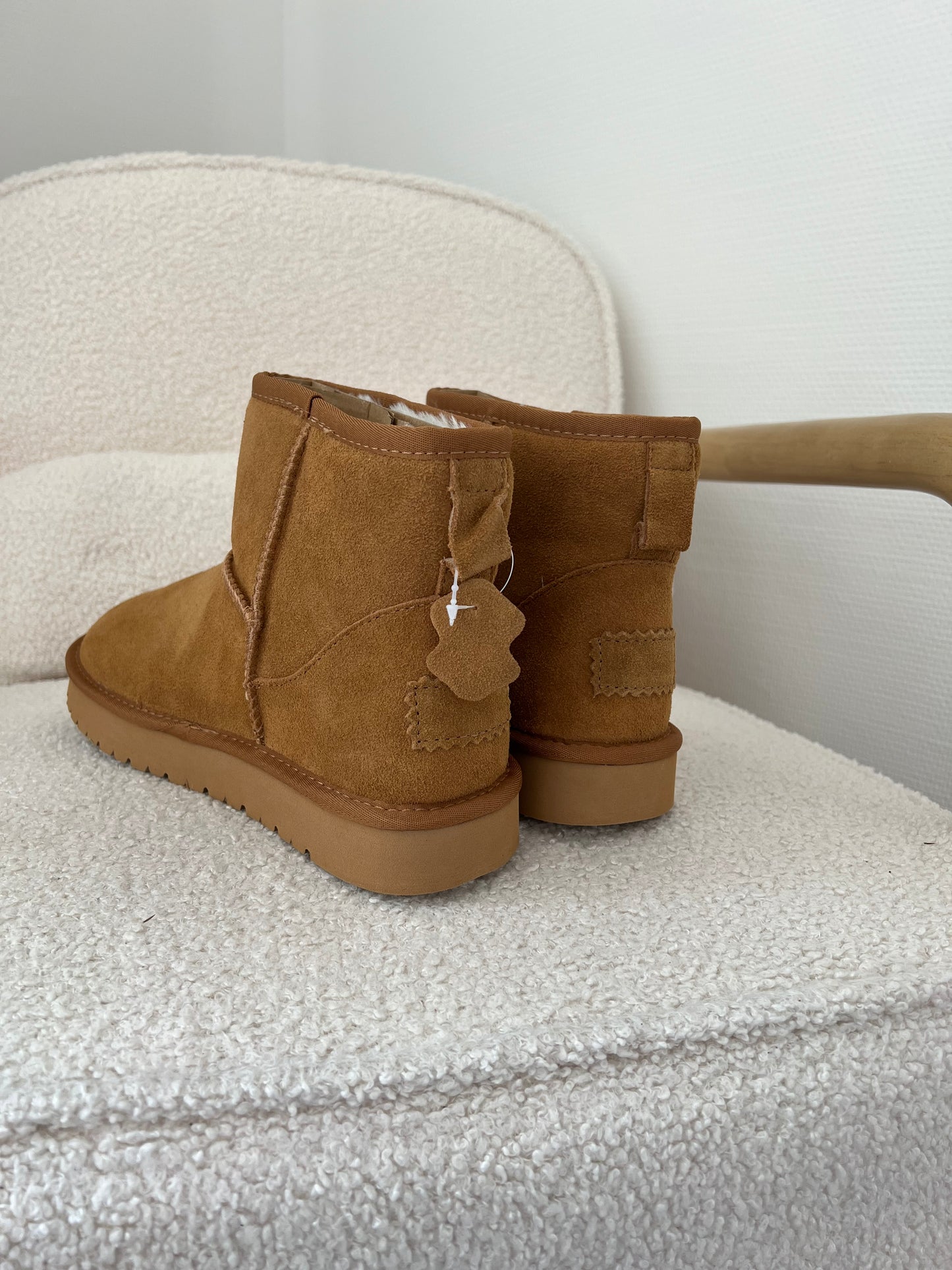 Boots fourrées camel
