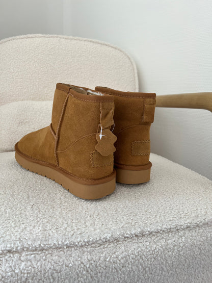 Boots fourrées camel
