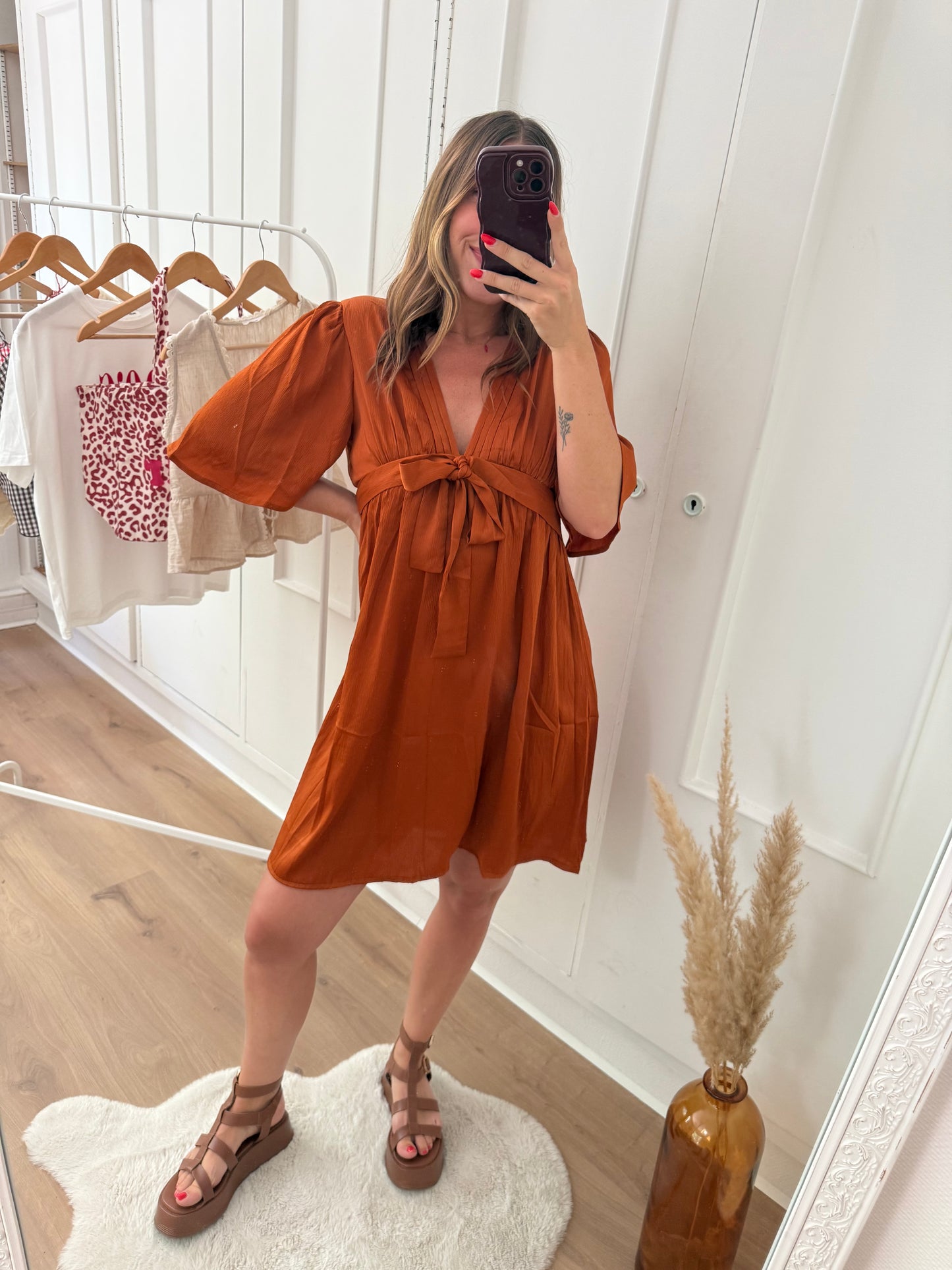 Robe Valentina terracotta
