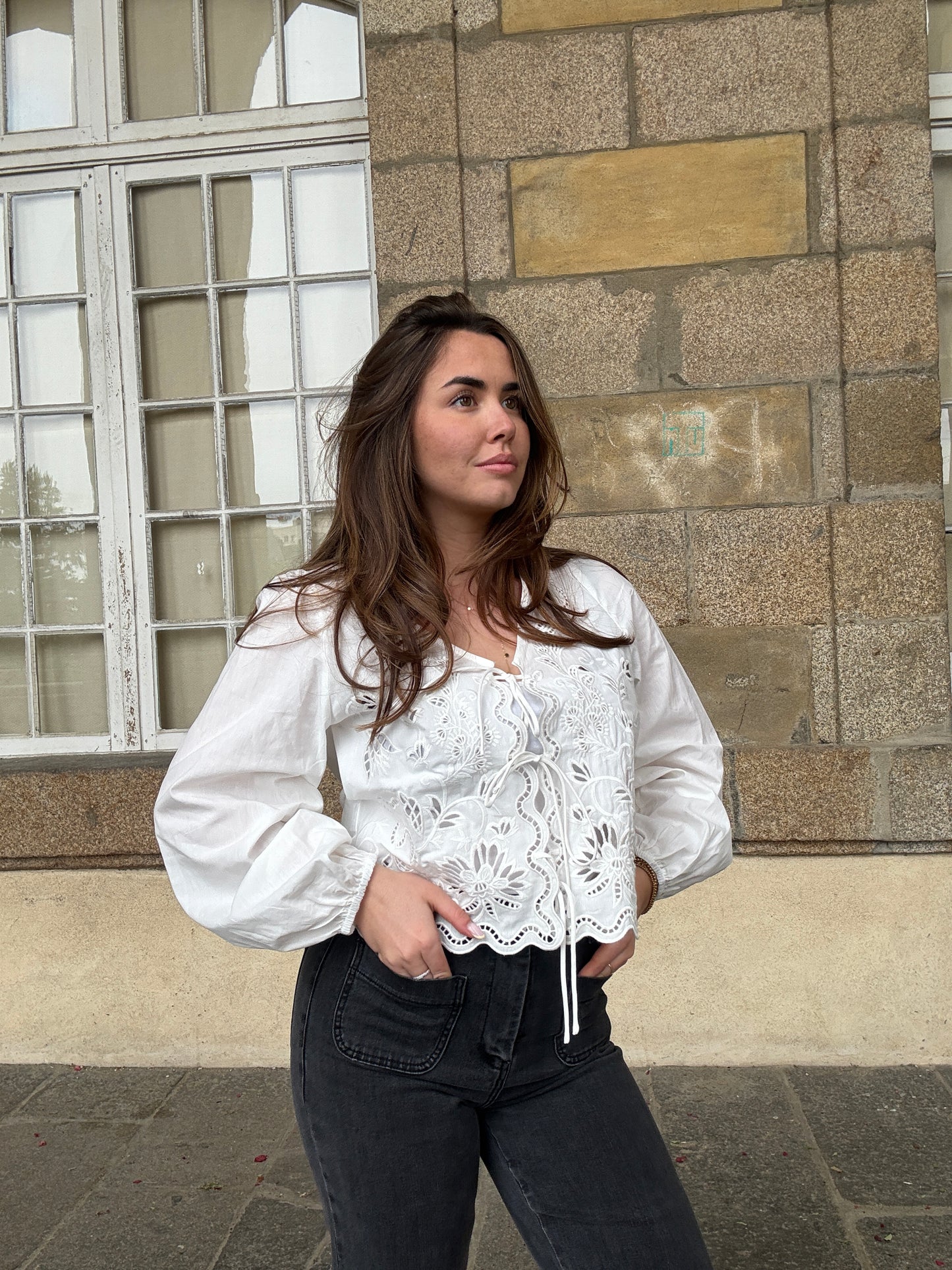 Blouse brodée Juliette