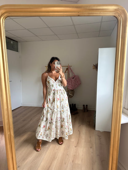 Robe longue fleurie Flora