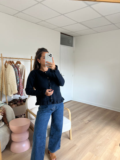 Cardigan Maxine bleu marine