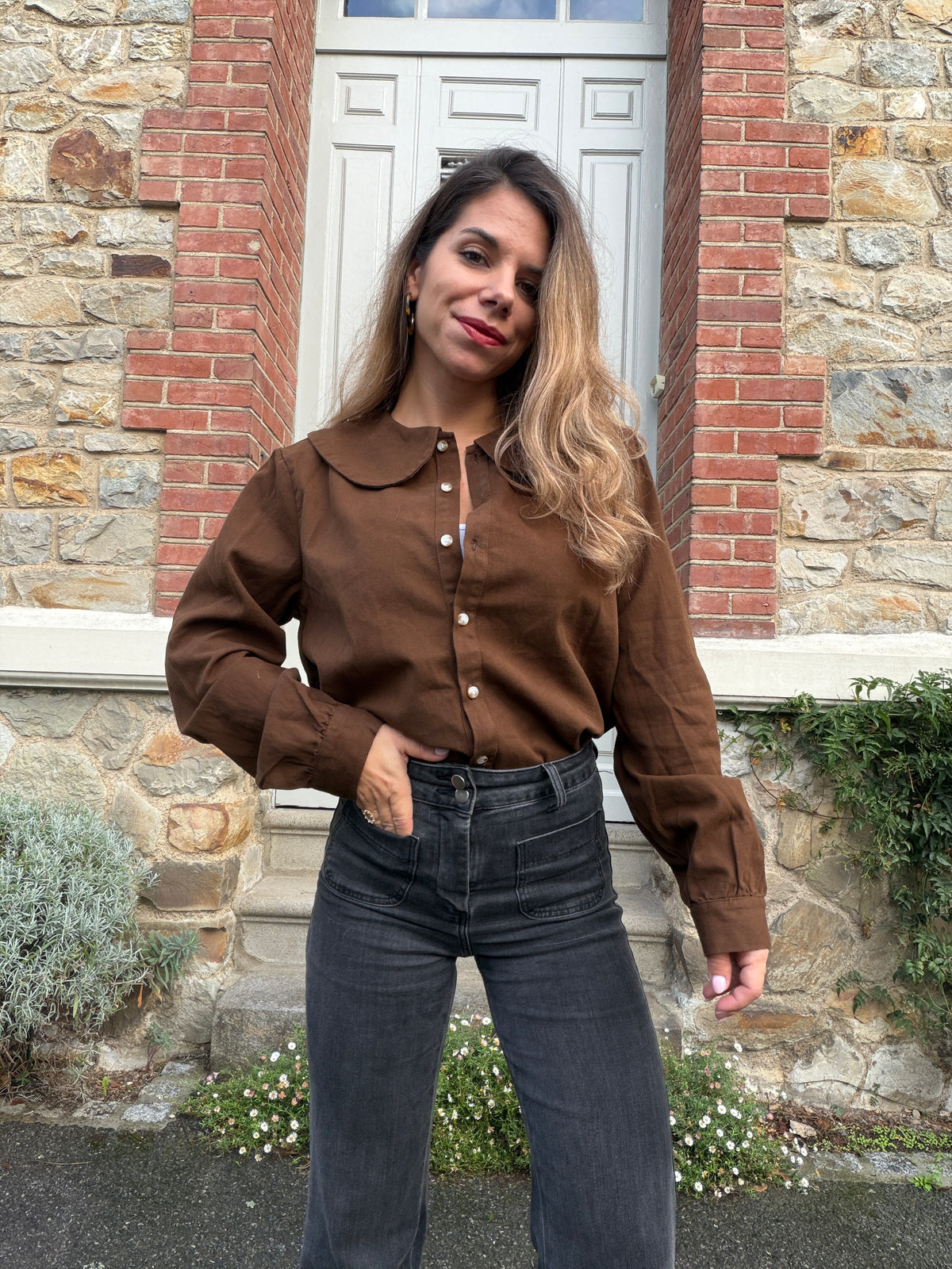 Blouse chocolat Jena