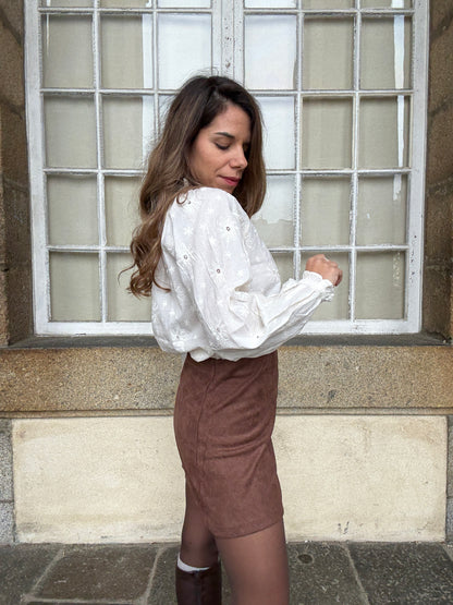 Blouse brodée Amaya