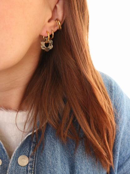 Boucles d'oreille Fleur graou