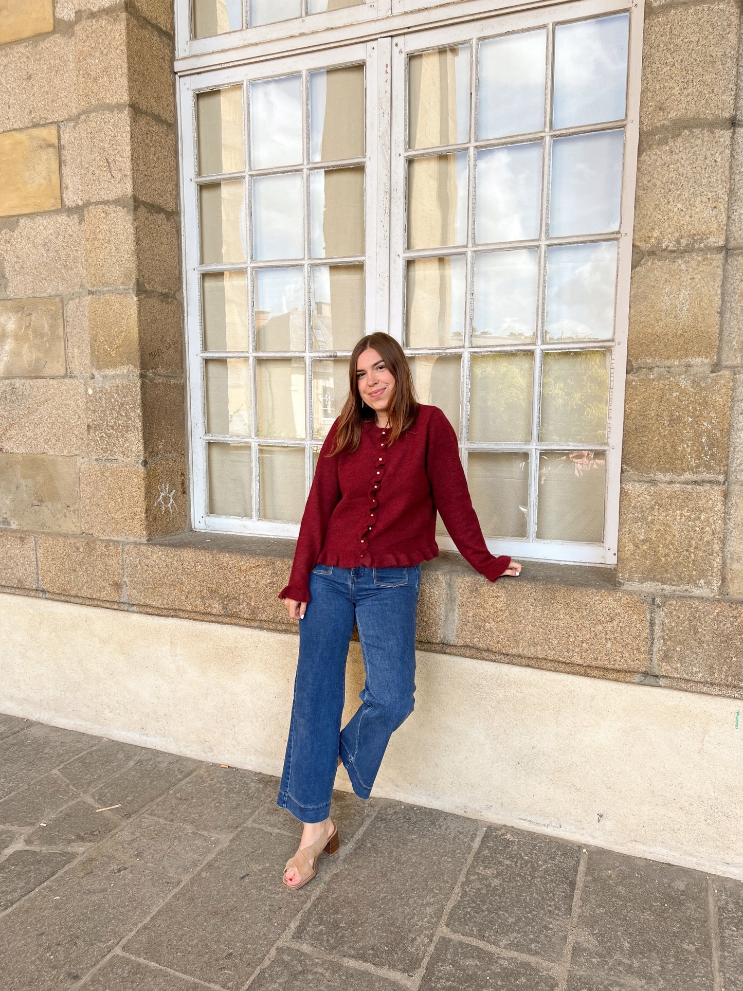 Cardigan Maxine bordeaux
