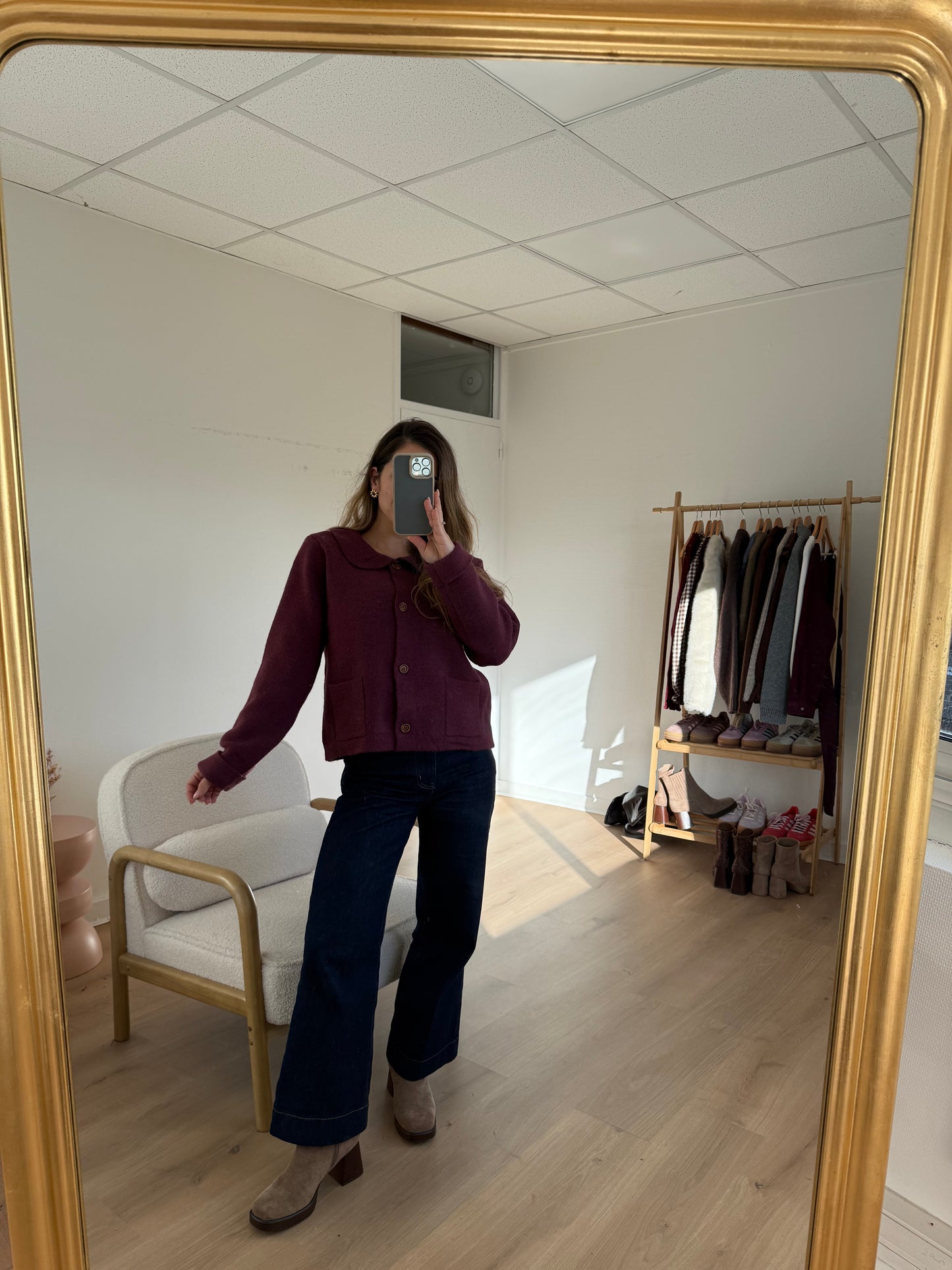 Cardigan Gloria bordeaux