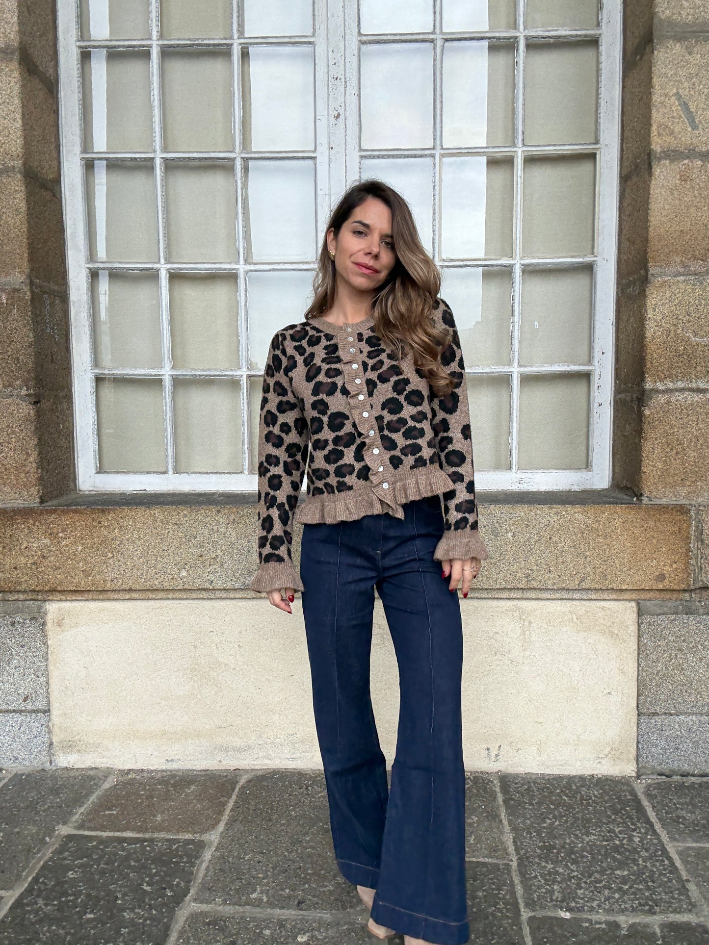 Cardigan Maxine léopard