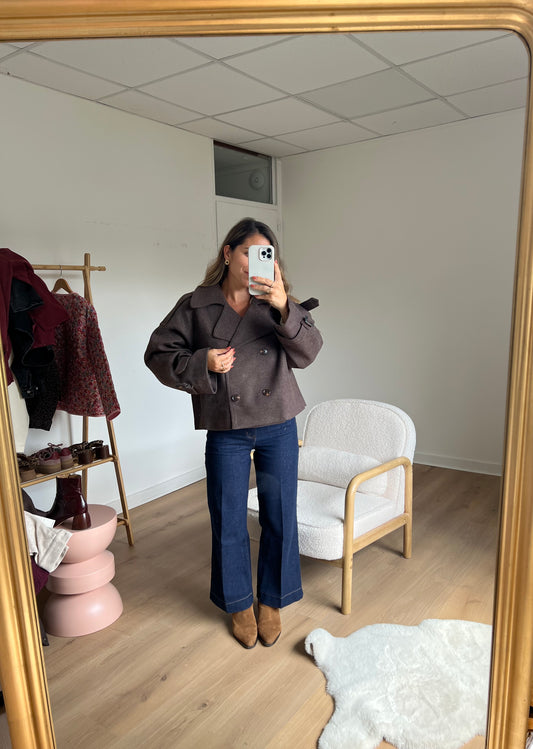 Veste chaude Lise chocolat