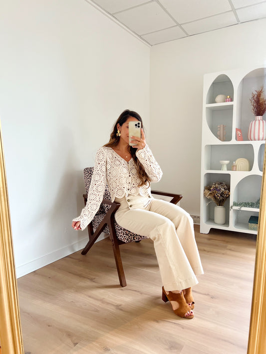 Blouse en crochet Andrea