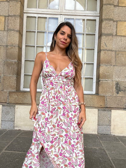 Robe longue fleurie Léandre