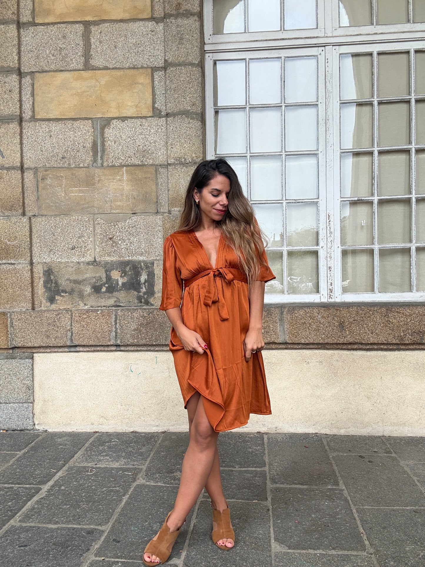 Robe Valentina terracotta