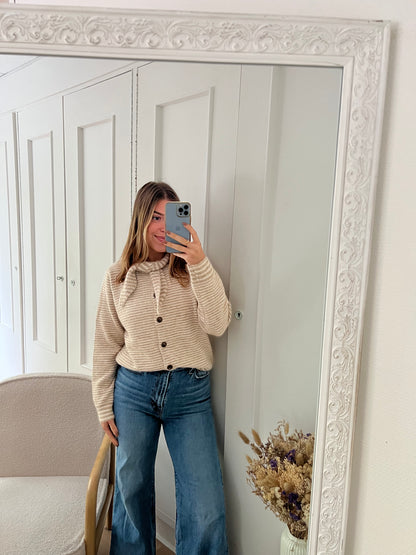 Pull rayé Eloïse beige