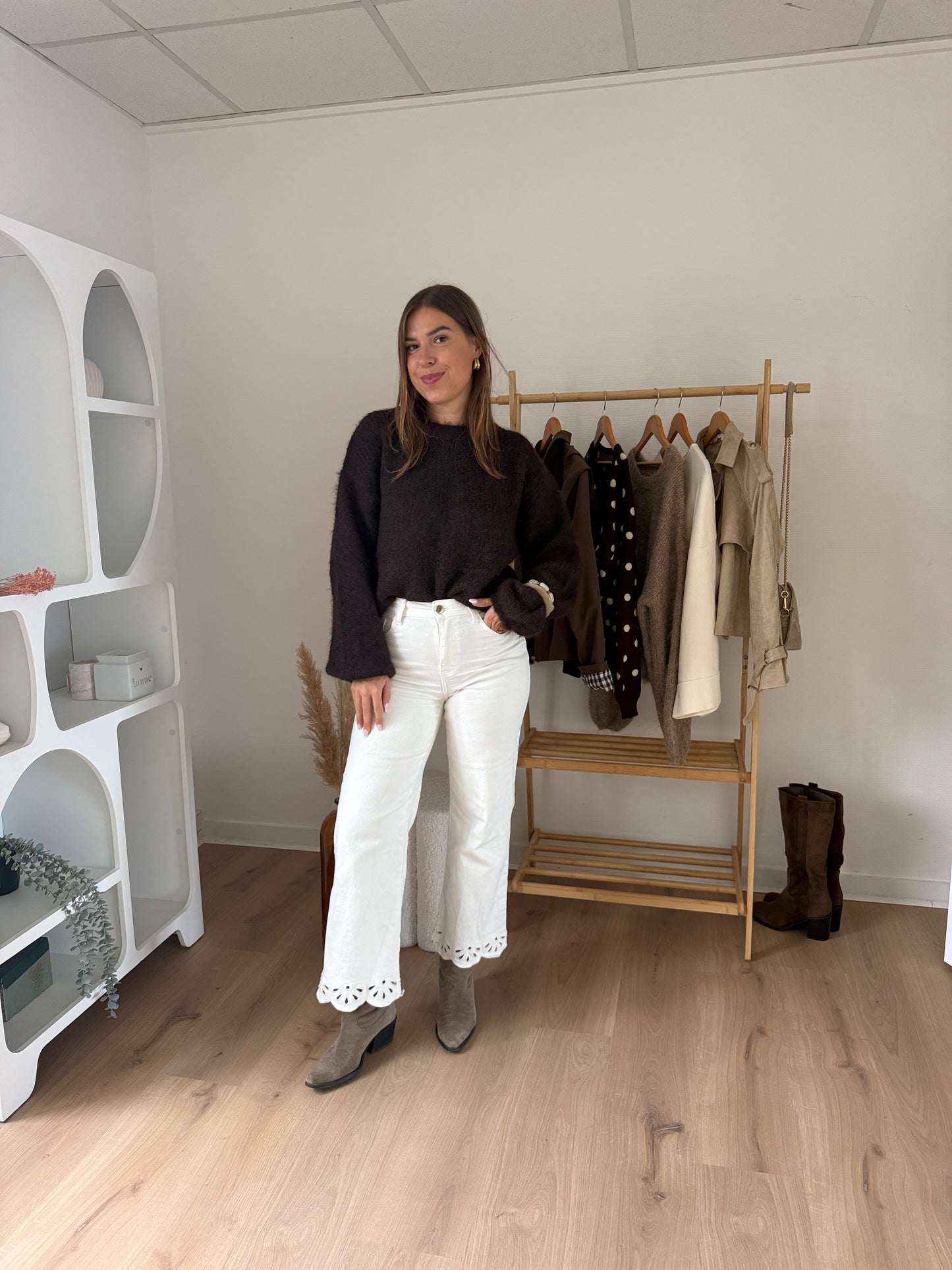Pull en laine chocolat Henri