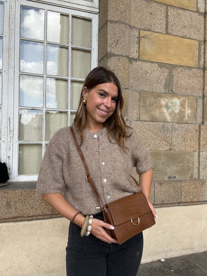 Sac à main en cuir Julia marron