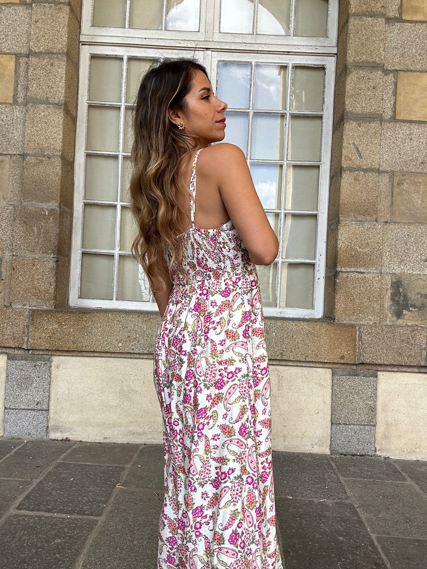 Robe longue fleurie Léandre